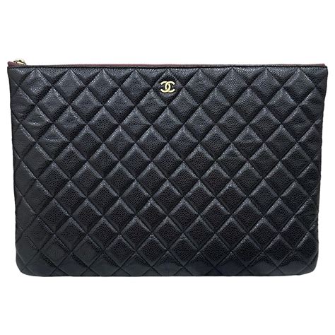 chanel black caviar leather clutch|Chanel Timeless Caviar Clutch .